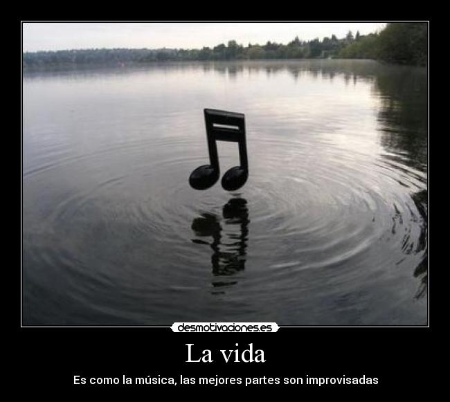 La vida - Es como la música, las mejores partes son improvisadas