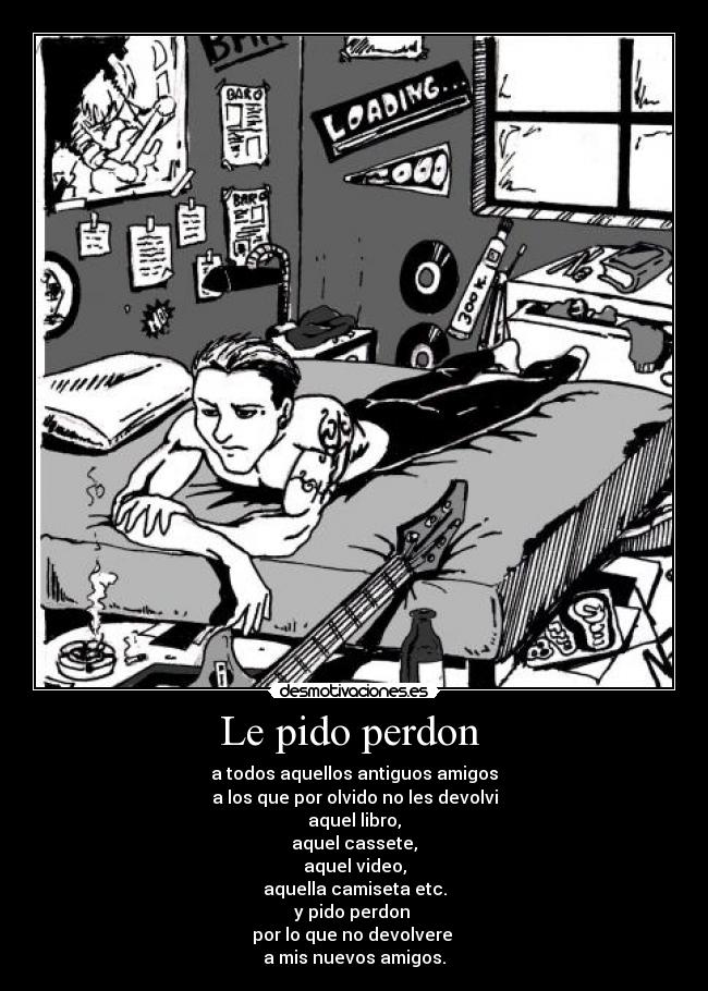 Le pido perdon -