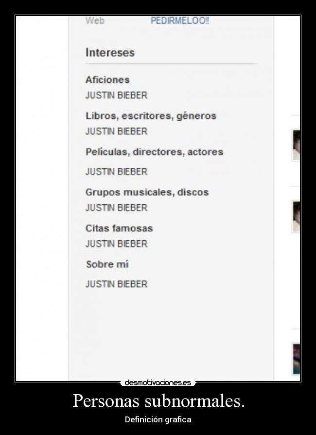 Personas subnormales. -