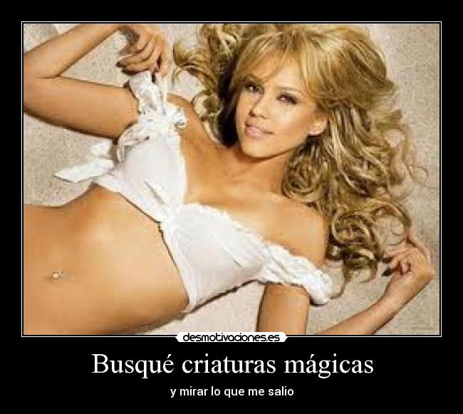 Busqué criaturas mágicas -