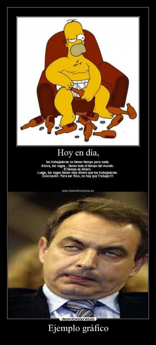 carteles zapatero homer simpson desmotivaciones