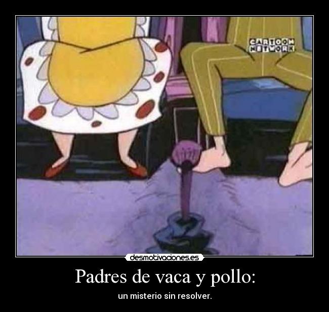 carteles padres vaca pollo desmotivaciones