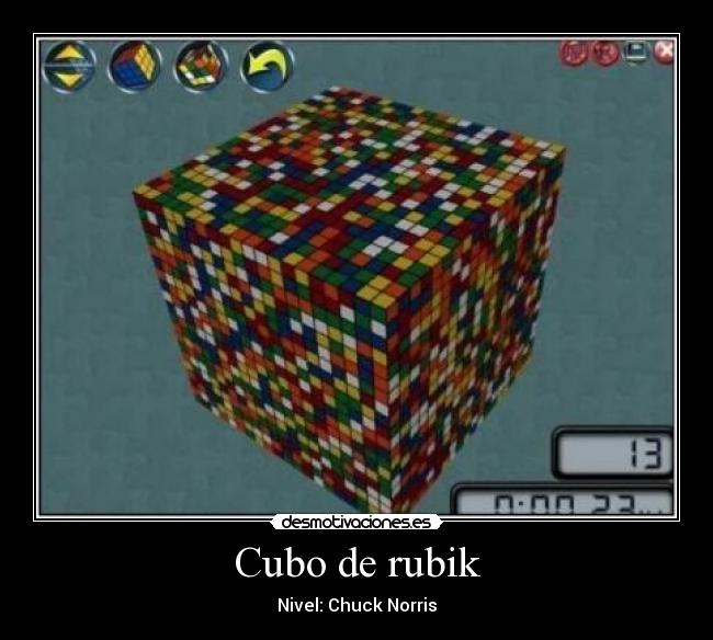 Cubo de rubik - Nivel: Chuck Norris