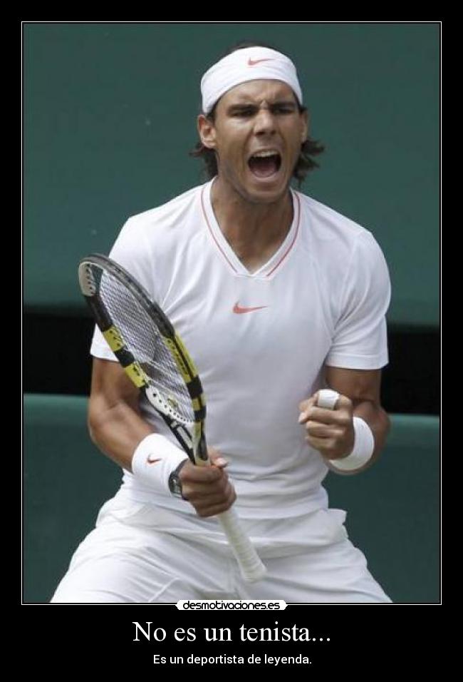No es un tenista... -