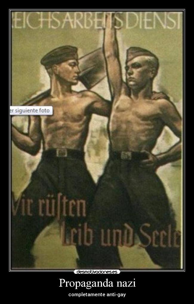 Propaganda nazi - completamente anti-gay