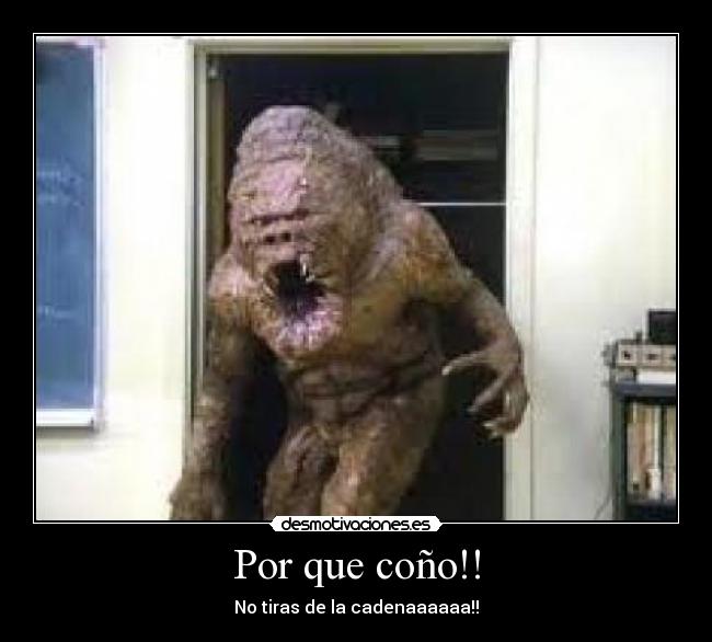 Por que coño!! - No tiras de la cadenaaaaaa!!