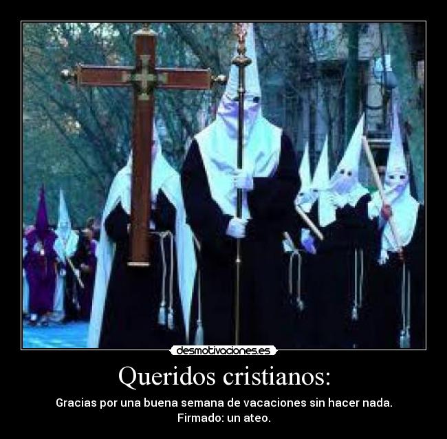 Queridos cristianos: - 