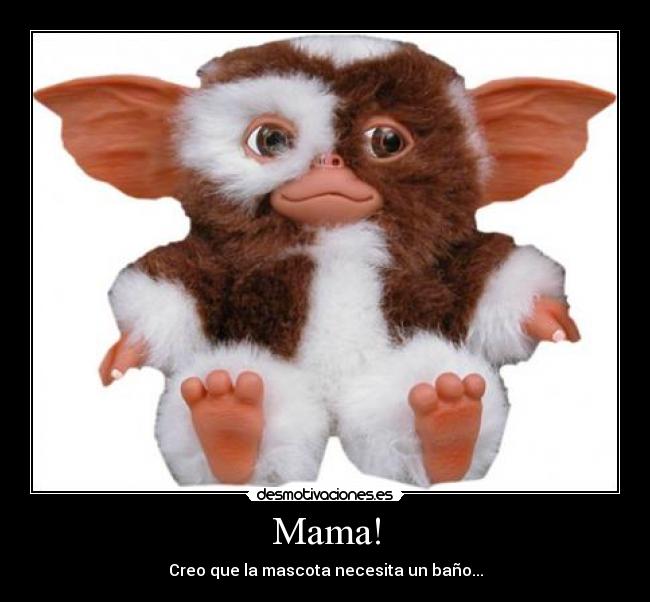 Mama! - Creo que la mascota necesita un baño...