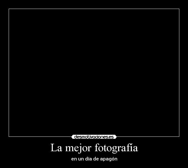 La mejor fotografía -