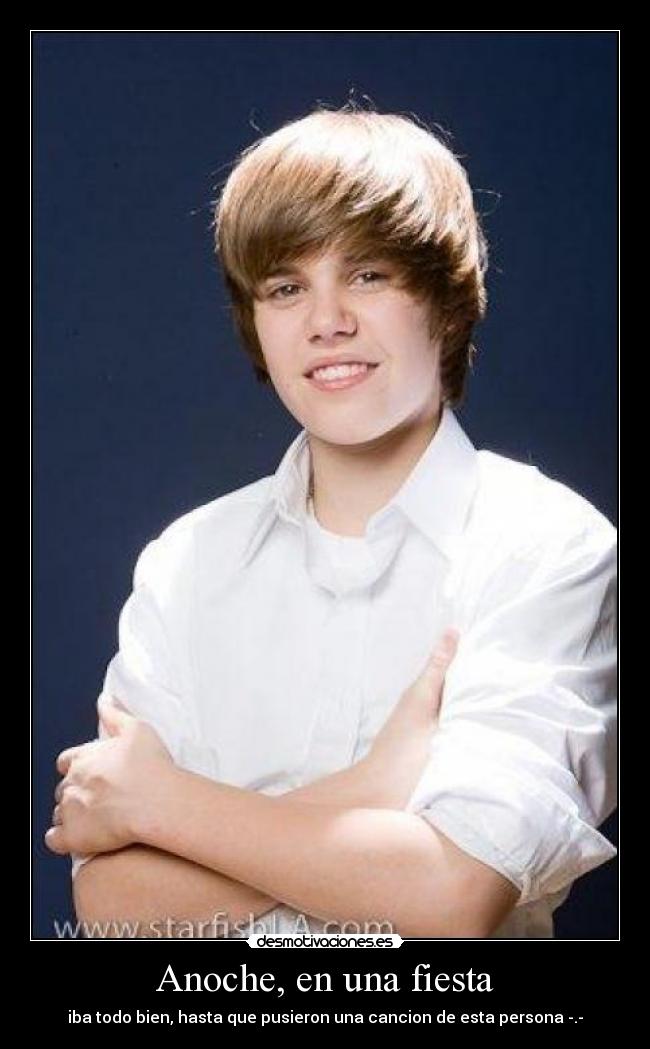 Anoche, en una fiesta -