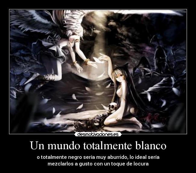 Un mundo totalmente blanco -