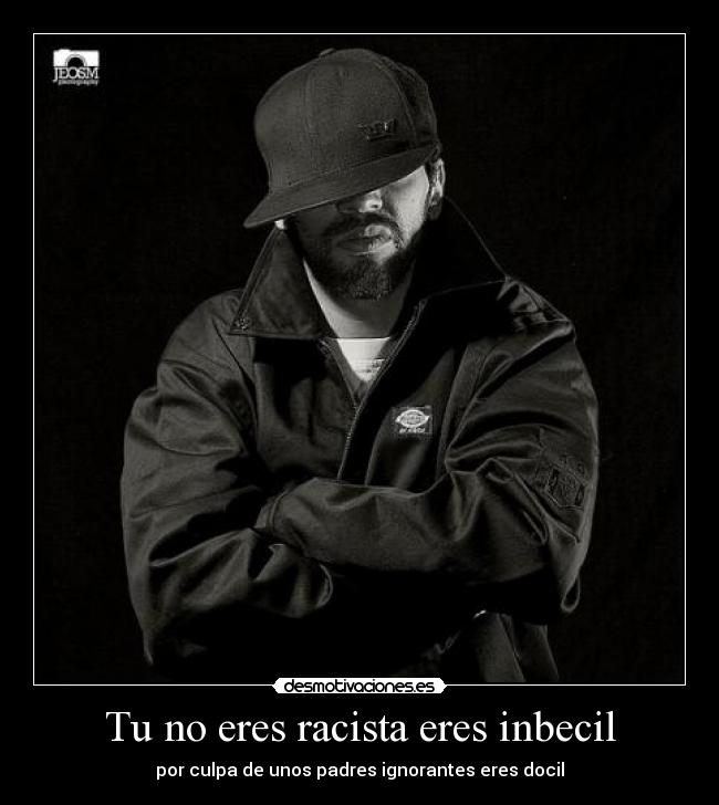Tu no eres racista eres inbecil -