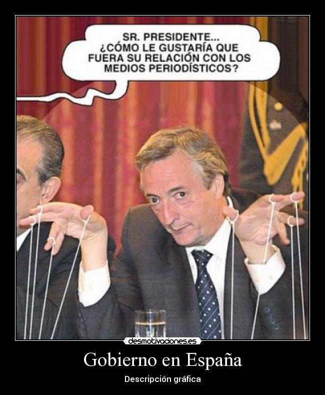 Gobierno en España - Descripción gráfica