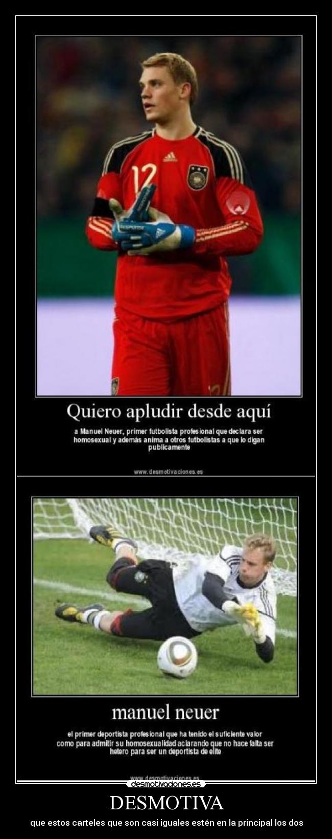 DESMOTIVA - que estos carteles que son casi iguales estén en la principal los dos