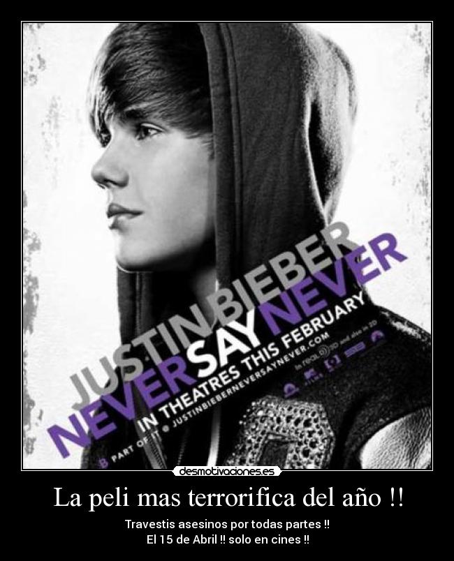 La peli mas terrorifica del año !! - Travestis asesinos por todas partes !!
El 15 de Abril !! solo en cines !!