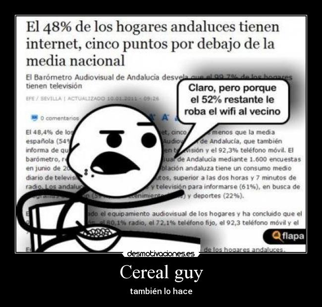 carteles cereal guy desmotivaciones