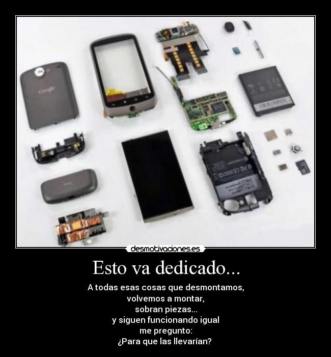 Esto va dedicado... - 