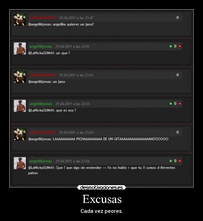 Excusas - 