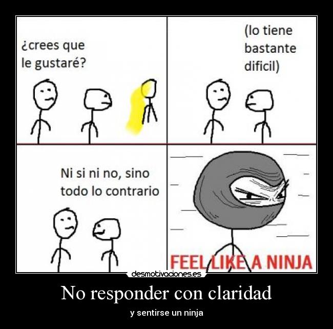 No responder con claridad - 