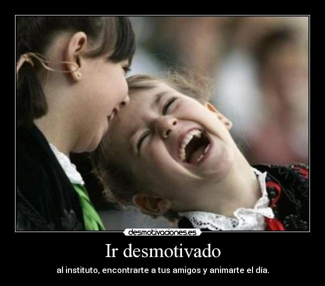 Ir desmotivado -