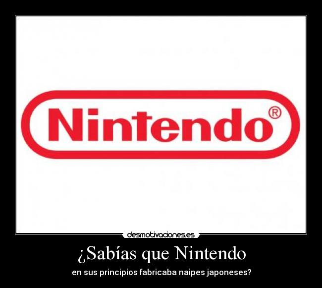 ¿Sabías que Nintendo - 