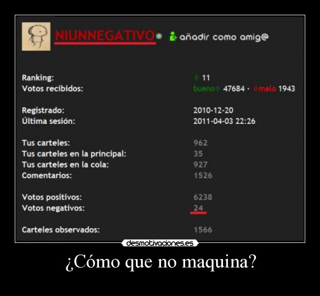 ¿Cómo que no maquina? - 