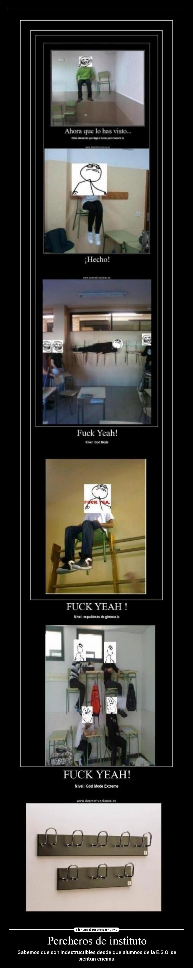 Percheros de instituto -