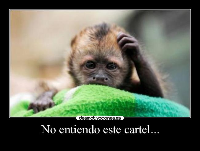 No entiendo este cartel... -