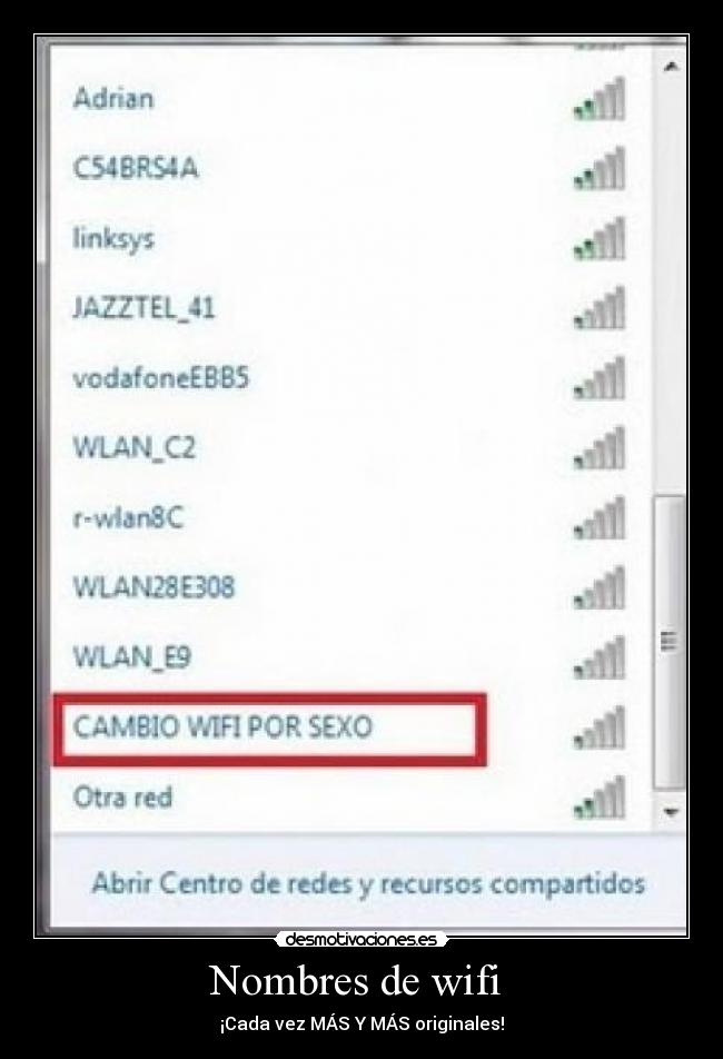 Nombres de wifi -
