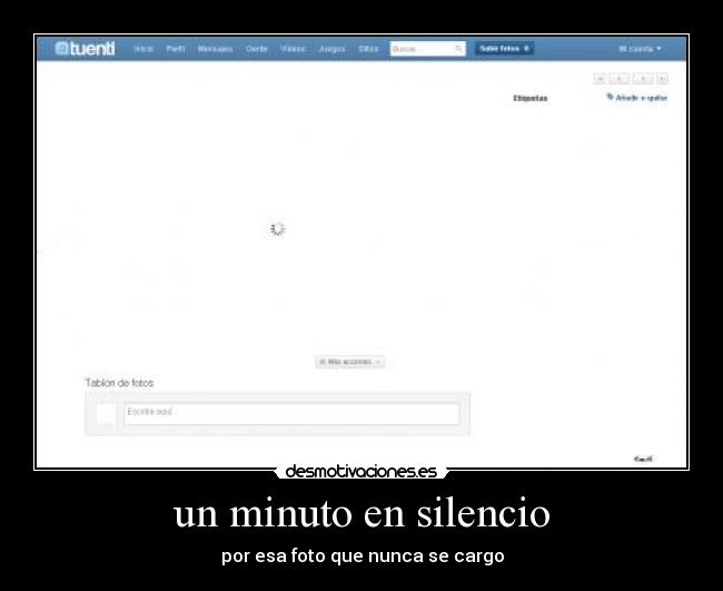 un minuto en silencio -