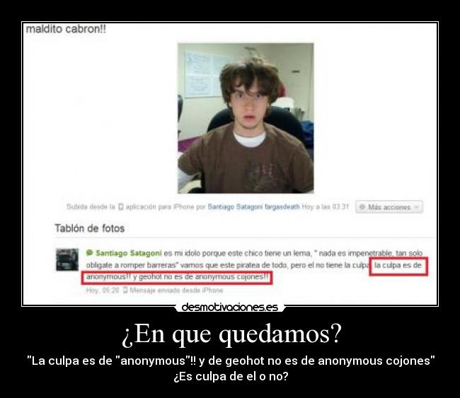 ¿En que quedamos? -