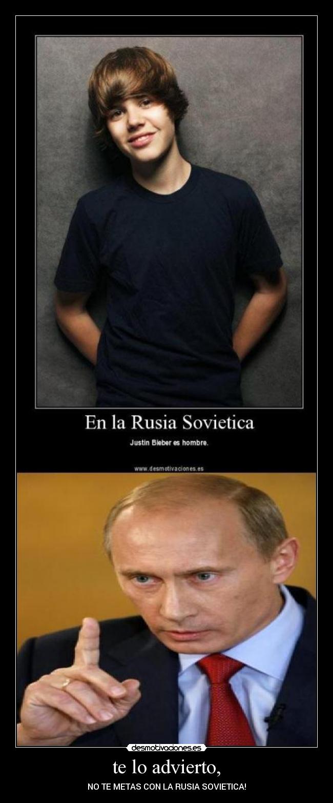 carteles putin justin rusia desmotivaciones