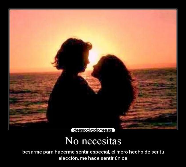 No necesitas -