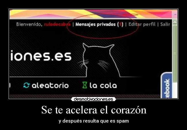 Se te acelera el corazón - y después resulta que es spam