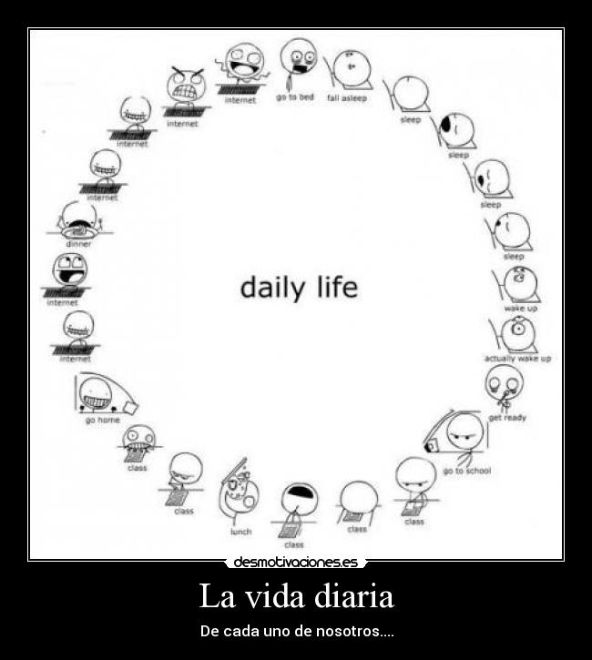 La vida diaria -