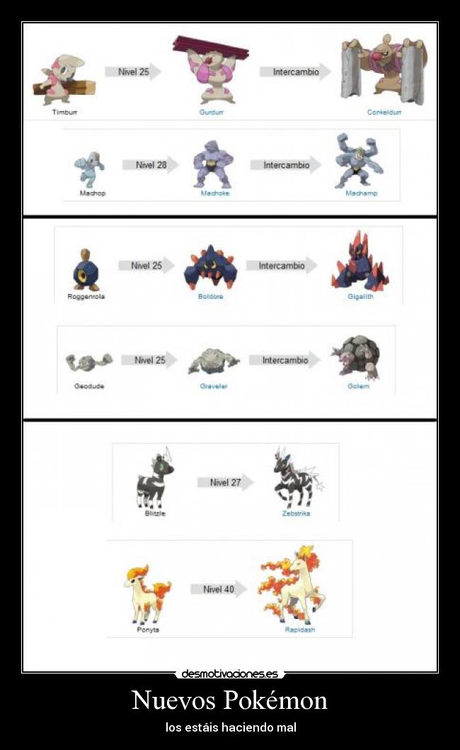 Nuevos Pokémon - los estáis haciendo mal
