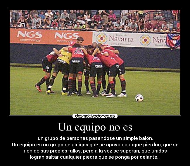 Un equipo no es -