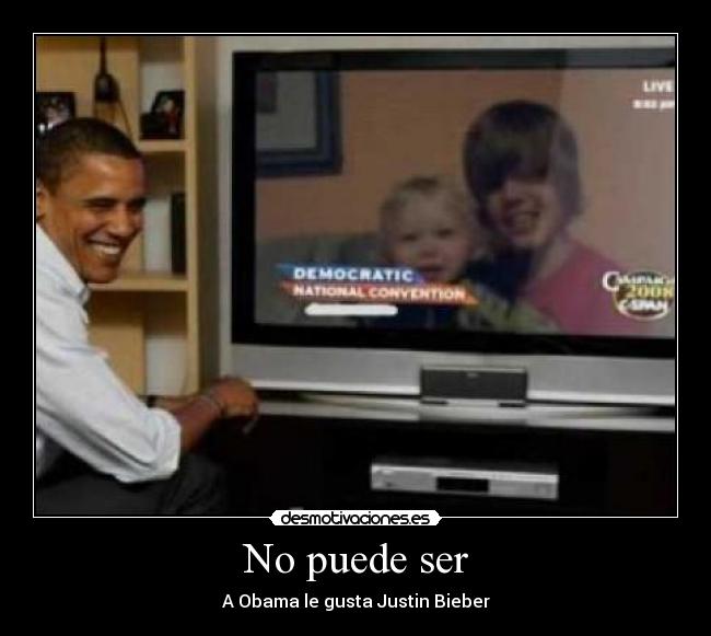No puede ser - A Obama le gusta Justin Bieber