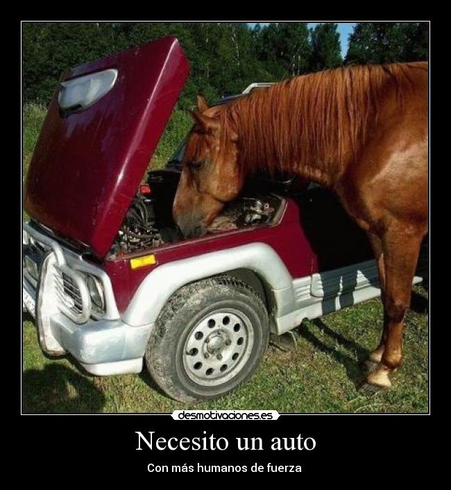 Necesito un auto - Con más humanos de fuerza