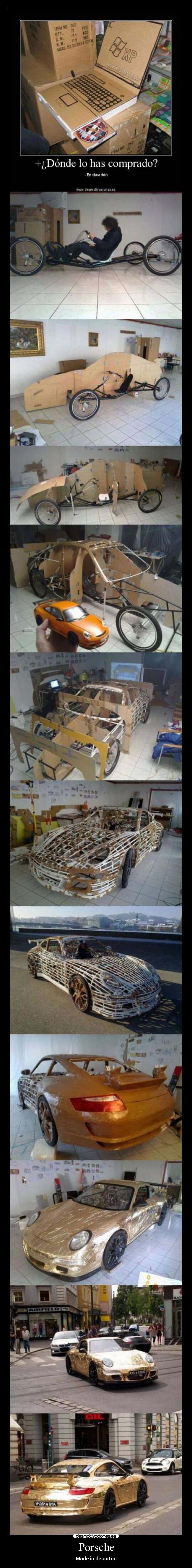 Porsche - Made in decartón