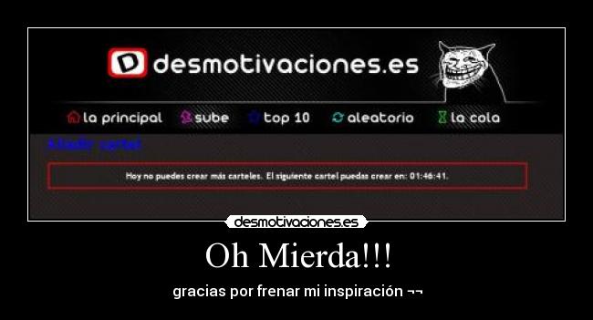 Oh Mierda!!! -