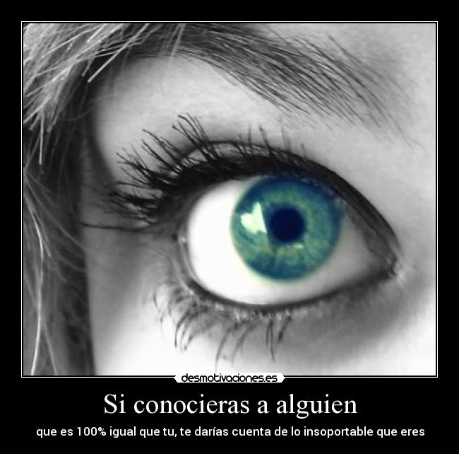 Si conocieras a alguien -