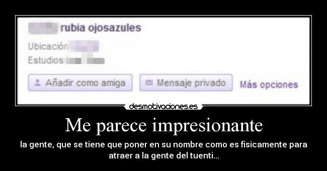 Me parece impresionante - 