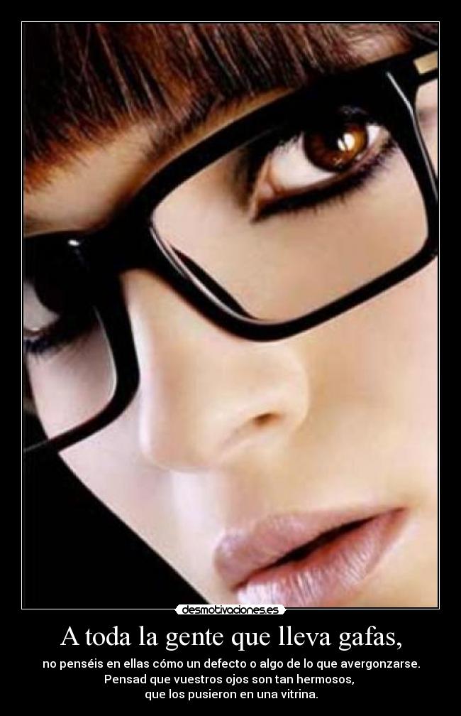 carteles gafas ojos desmotivaciones
