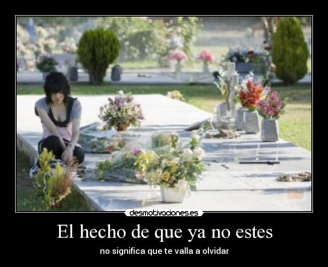 El hecho de que ya no estes -