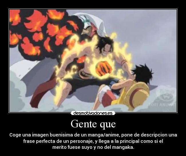 carteles manga anime one piece luffy ace desmotivaciones