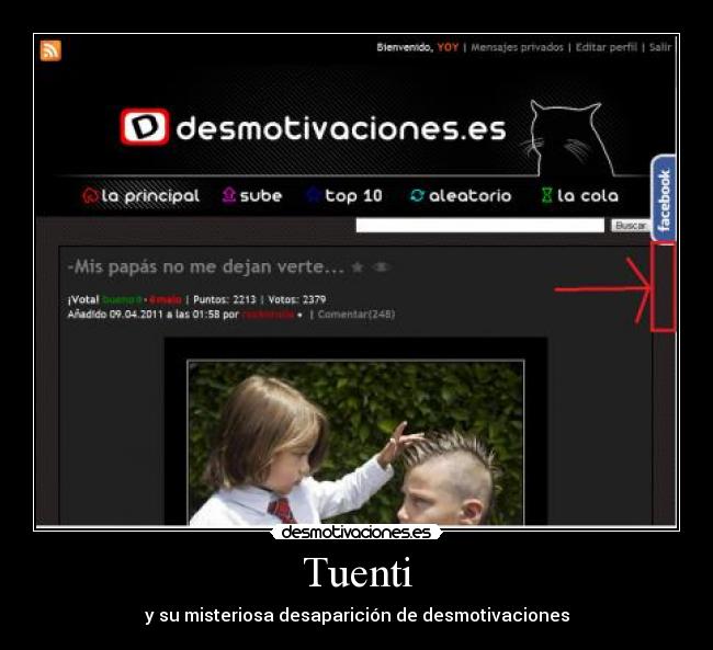 Tuenti - y su misteriosa desaparición de desmotivaciones