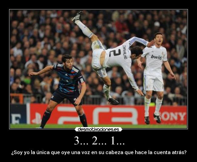 3... 2... 1... - ¿Soy yo la única que oye una voz en su cabeza que hace la cuenta atrás?