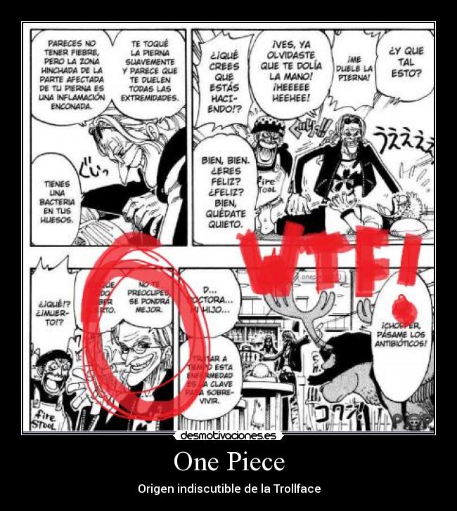 One Piece - Origen indiscutible de la Trollface