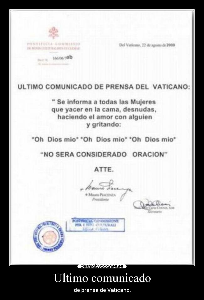 Ultimo comunicado -